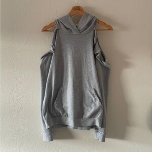 1.4.3. Story by Line Up Light Gray Sleeveless Hoodie